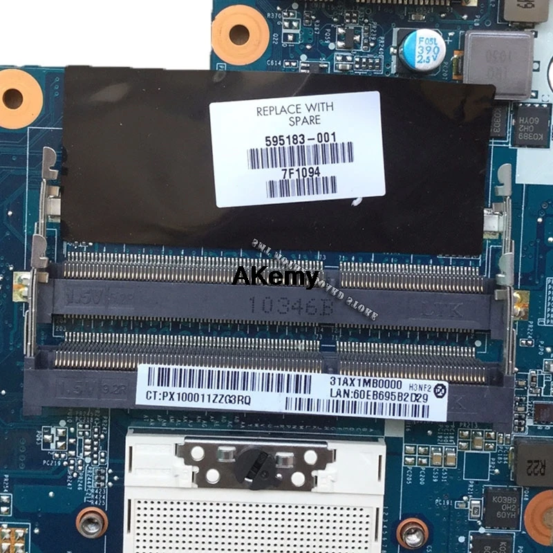 Материнская плата для ноутбука hp Pavilion CQ42 CQ62 G42 G62 595184-001 полностью протестированная DDR3 HM55 PM GPU/512 M Бесплатный процессор