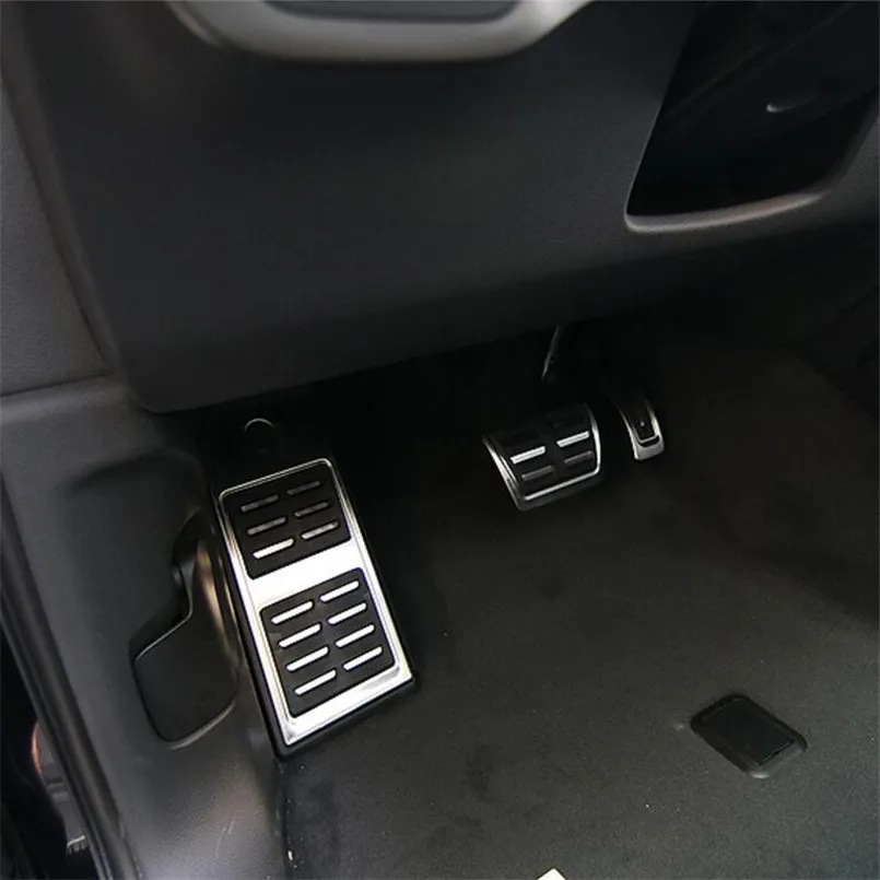 No Drill Anti-Slip Aluminum-Alloy Brake and Gas Pedal Pad Automatic, 2 Sets TTCR-II Pedal Covers Compatible with Audi A3 A4 A5 A6 A7 A8 Q3 Q5 Q7 Q8 SQ5 SQ7 SQ8 TT TTRS and for Porsche Macan 
