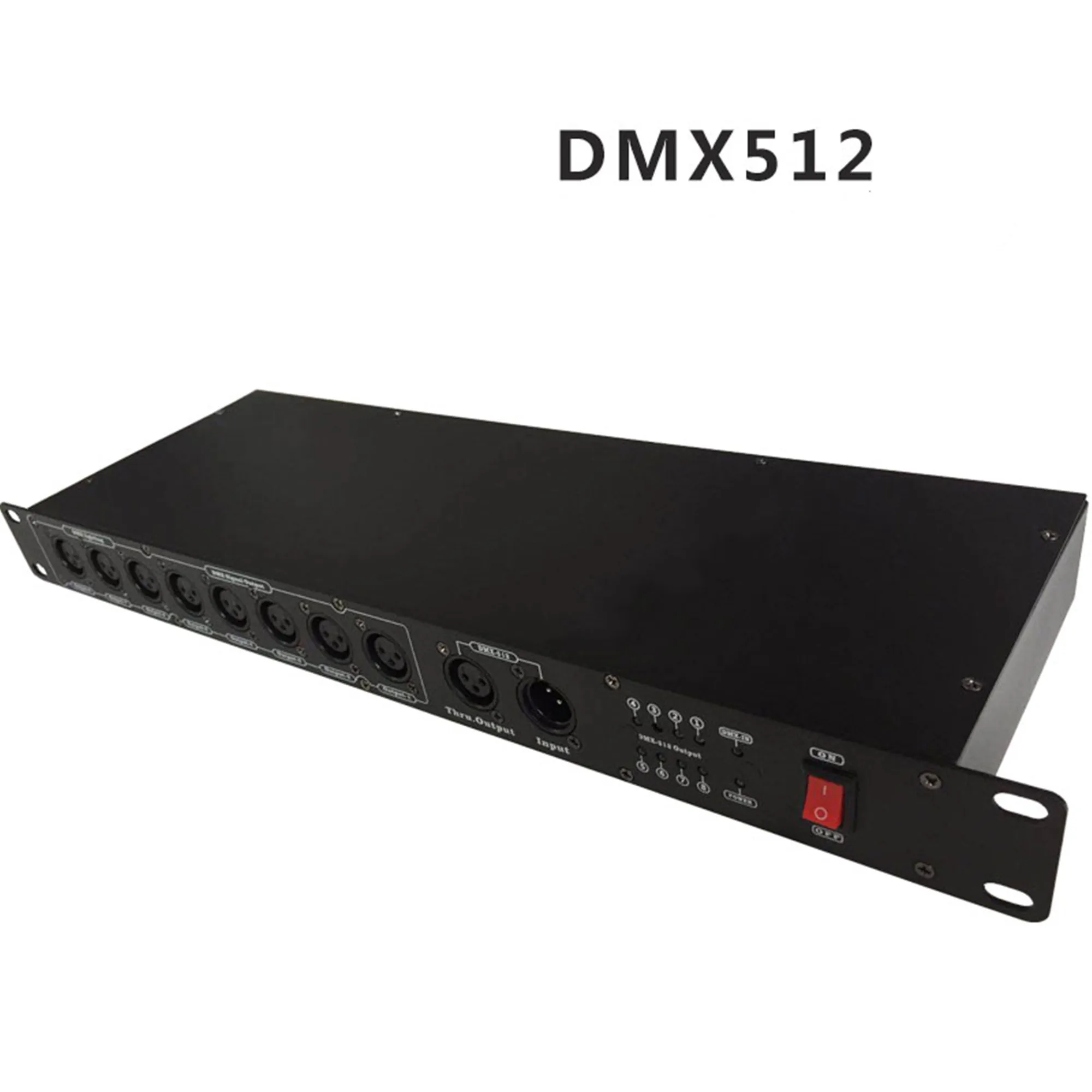 US $62.00 Best Quality 8CH DMX Splitter DMX512 Stage Light Signal Amplifier Splitter 8 Way DMX Distributor With Optical Isolution