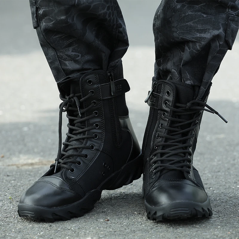 Military Black Boots Men Spring Autumn Special Forces Tactical Boots Mens  Bota Militar Cs Army Shoes Militares Tacticos Zapatos - Men's Boots -  AliExpress