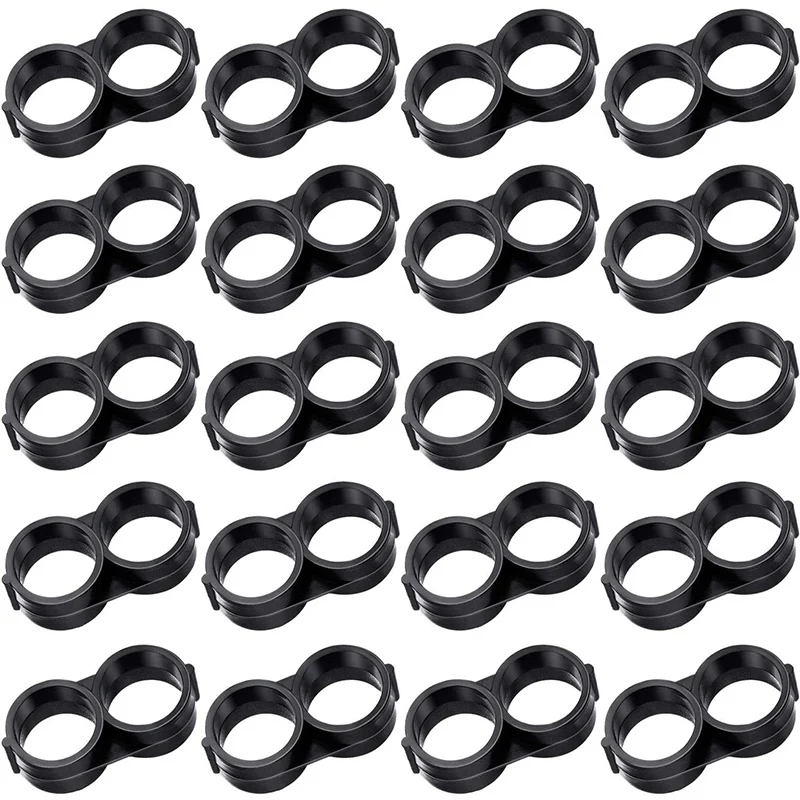 

20Pcs 16mm Drip Irrigation Folding Hose Connectors End Plug,1/2 Inch Drip Tubing Figure 8 End Fitting