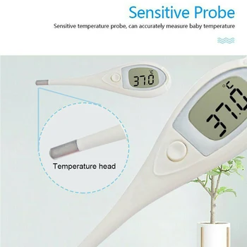 

Fast Reading LCD Display Kids Adults Meter Body Temperature Memory Function High Accuracy Oral Underarm Digital Thermometer