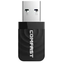 BEESCLOVER COMFAST CF-812AC Mini USB 3,0 Беспроводная сетевая карта 1300 Мбит/с Ethernet WiFi адаптер приемник 802,11 b/g/n 5,8/2