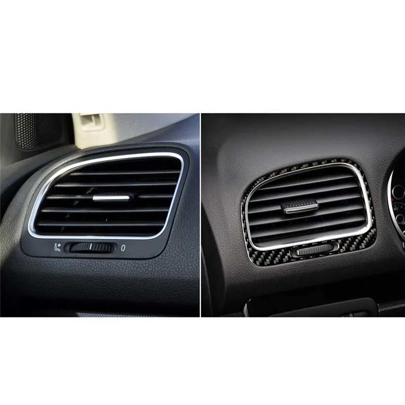 Подходит для VW golf 6 2008-2012 gti R MK6 scirocco 2009- автомобильные аксессуары из углеродного волокна левая и правая Автомобильная Наклейка 3D