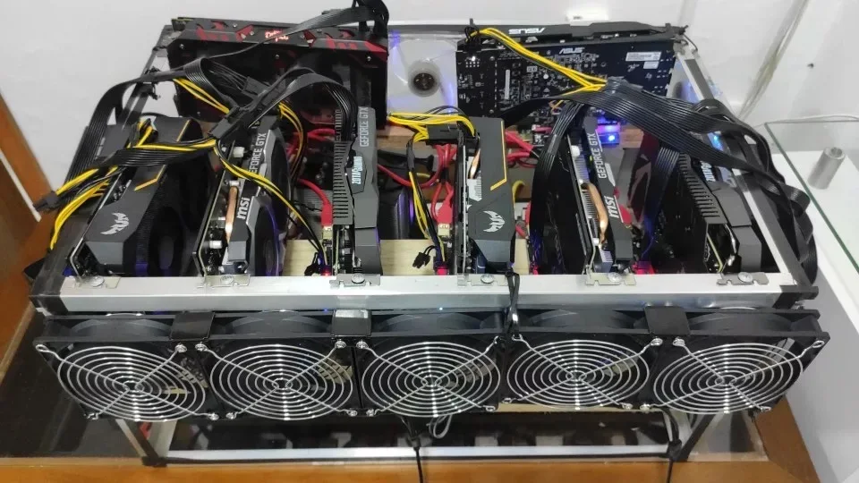 Velocidade Grande Volume de ar 110v 220v Btc Ltc Gpu Equipamento de Mineração Máquina Workstation Gabinete 120 mm Case Sistema Refrigeração Ventilador 12cm de Alta Ventiladores e resfriadores - Imagem 3