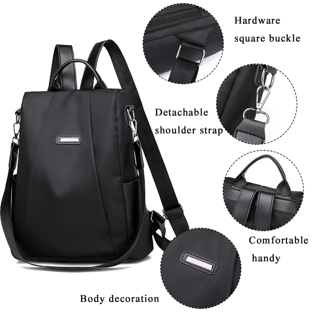 cool everyday backpacks Women  Anti-theft Travel Backpack Portable Waterproof Schoolbag Girls Casual Nylon Lager Capacity Shoulder Bag Ladies Fashion stylish backpacks for women