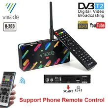 2020 DVB T2 Terrestrischen Digital TV Receiver H.265/HEVC HD TV Decoder 10-Bit Für Italien Spanien Unterstützung meecast App Youtube TV Tuner