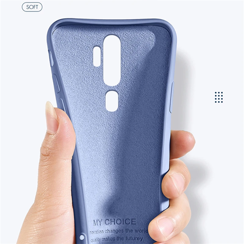 For Oppo A5 2020 Case Rubber Liquid Silicone Shell Shockproof