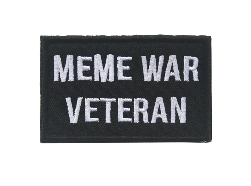 MEME VETERAN 8x5cm Смешной Sad Pepe The Sad Frog Meme патч Sad лягушонок Пепе вышивка нашивки значки аппликации для куртки Рюкзак - Цвет: MEME VETERAN 8x5cm