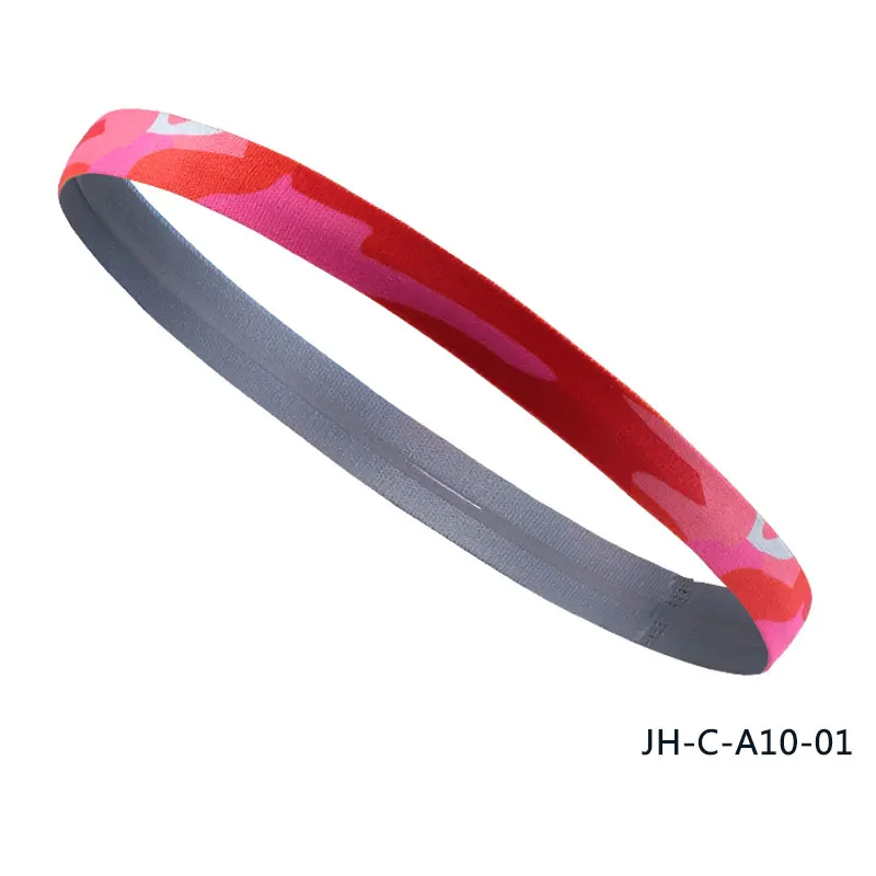 Полоска поглощающая Плетеный Sweatband спортивная повязка для головы Йога Hairband противоскользящие резинки для волос эластичный стрейч-головной убор# E - Цвет: Красный