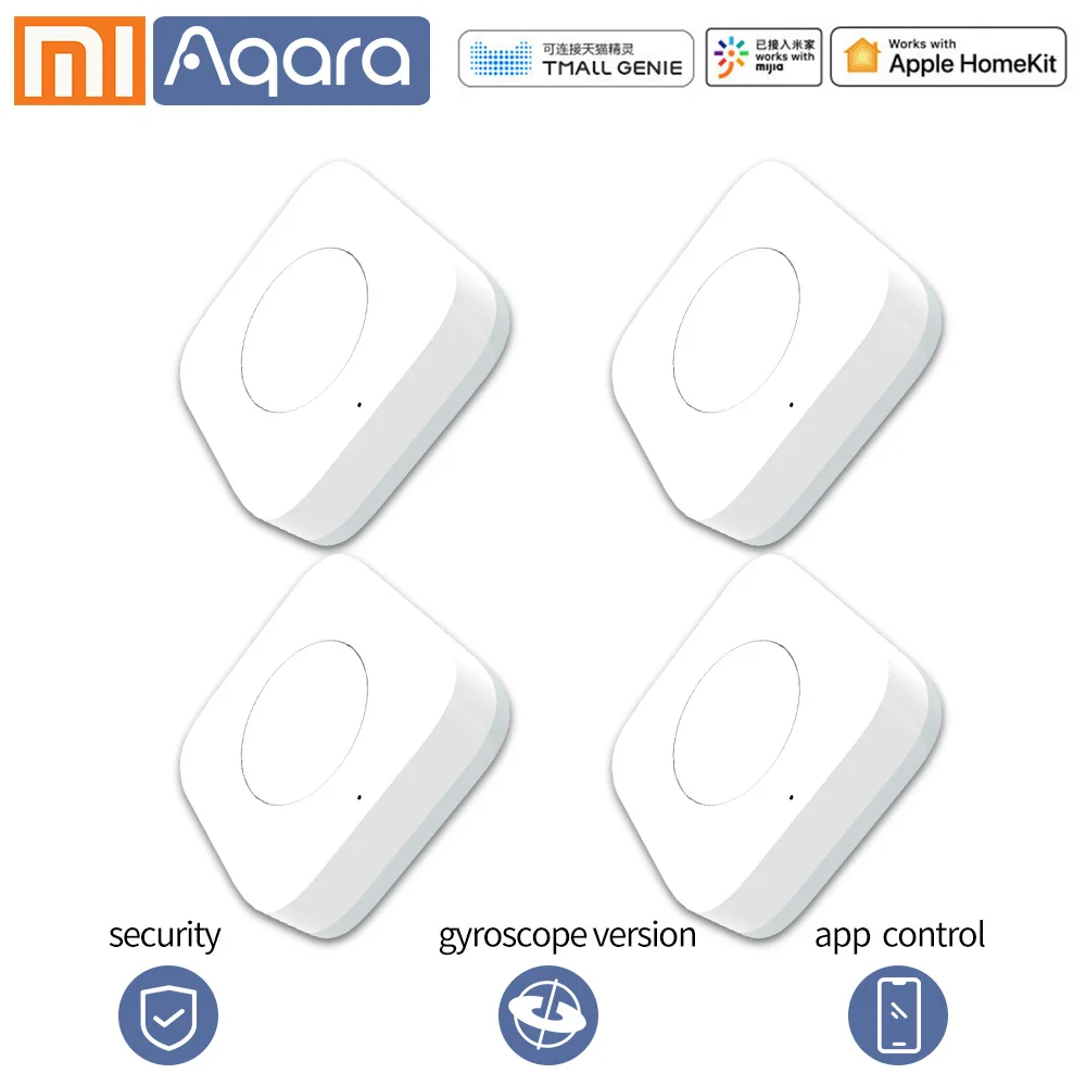 Aqara умный беспроводной переключатель беспроводной дверной звонок wifi датчик ZigBee xiaomi умный дом умная жизнь работа с mi home mi jia app - Цвет: 4PCS