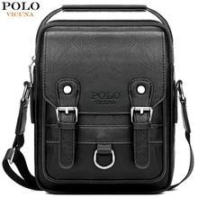VICUNA POLO Bag Set Leather Man Messenger Bag With Wallet Casual Brand High Quality Crossbody Bag Business Men Shoulder Bag