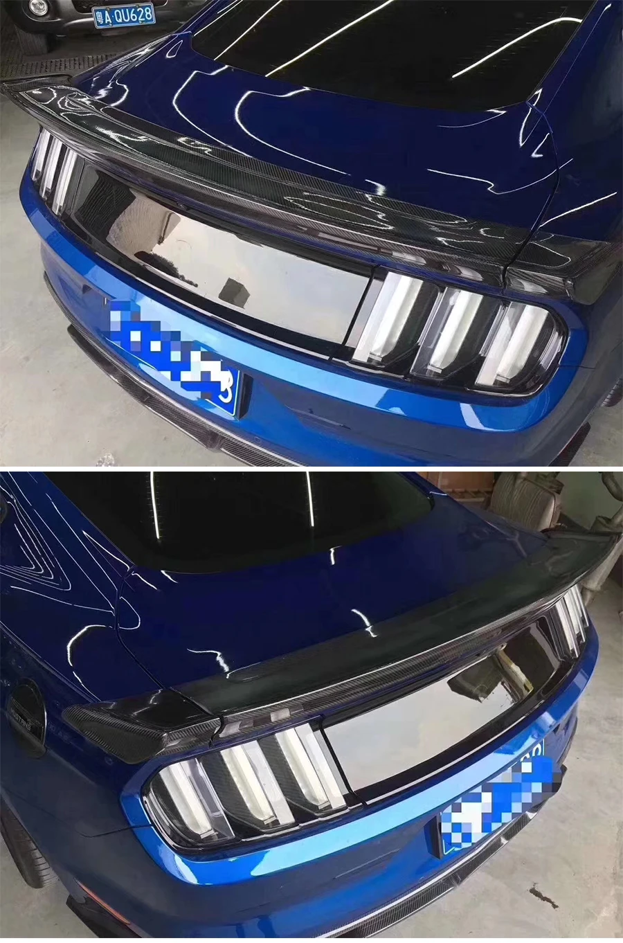 Подходит для Ford Mustang Car Cervini спойлер- Mustang Tail декоративное крыло высокого качества черный спойлер из углеволокна