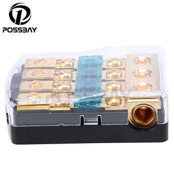 

POSSBAY 1 Pcs Fuseholder 30A/60A/80A/100A/150A Car Auto Audio Power Fuse Holder Fuse Box 1 In 4 Ways Out