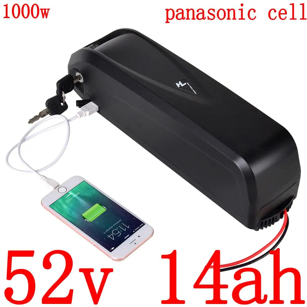 51 8 V 52V 500W 750W 1000W литий-ионная батарея для электровелосипеда 52v 10ah 14ah 17ah литиевая