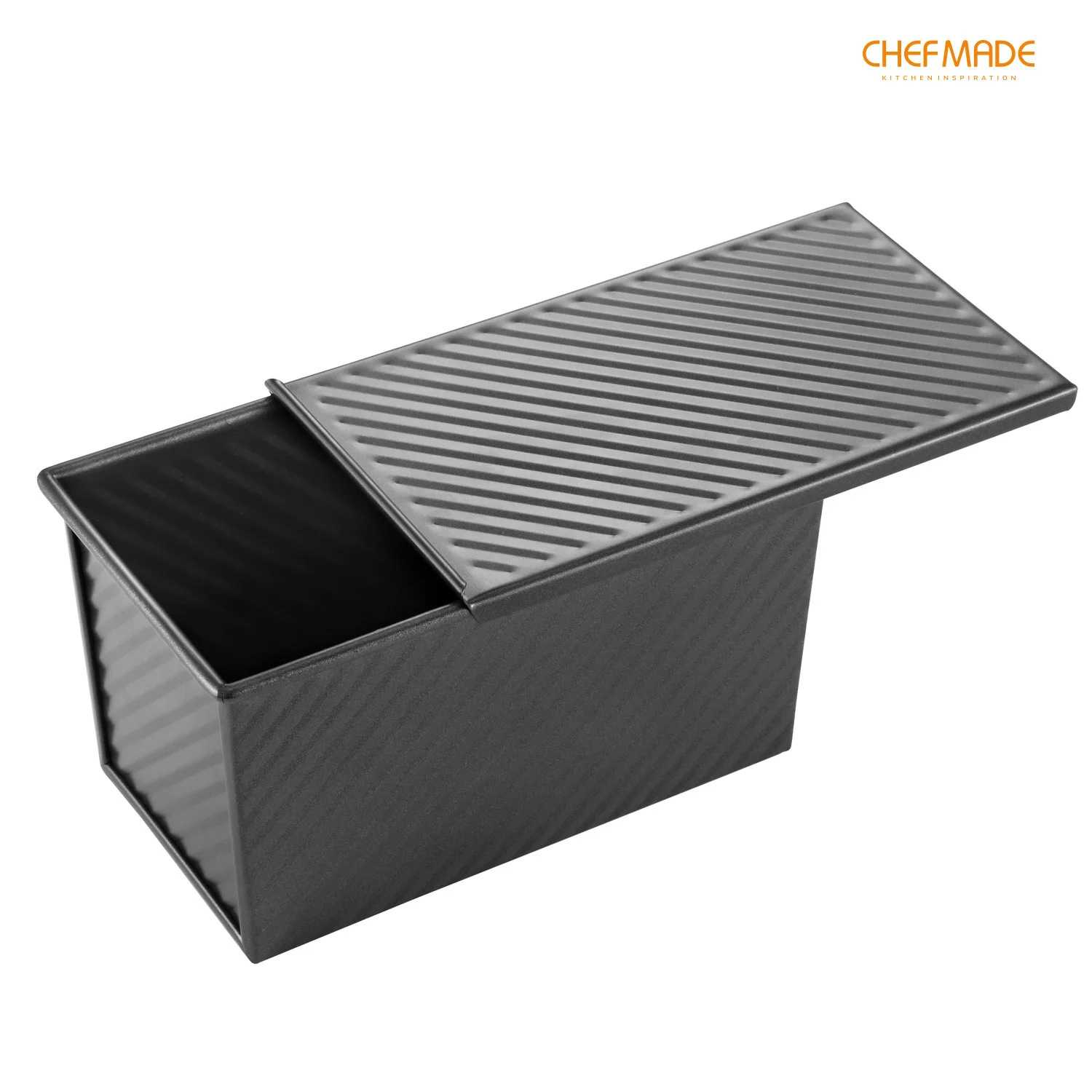 

CHEFMADE Loaf Pan with Lid, Non-Stick Bakeware Bread Toast Mold with Cover ，FDA Approved for Oven Baking