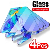 4Pcs Volle Abdeckung Gehärtetem Glas Für Huawei P20 Pro P30 P40 Lite Glas Screen Protector Für Huawei Mate 20 30 P Smart Glas Film