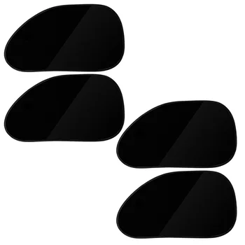 

4PCS Static PVC UV Protection Universal Window Curtain Sunshade Curtain Window Film For Vehicle Auto Car