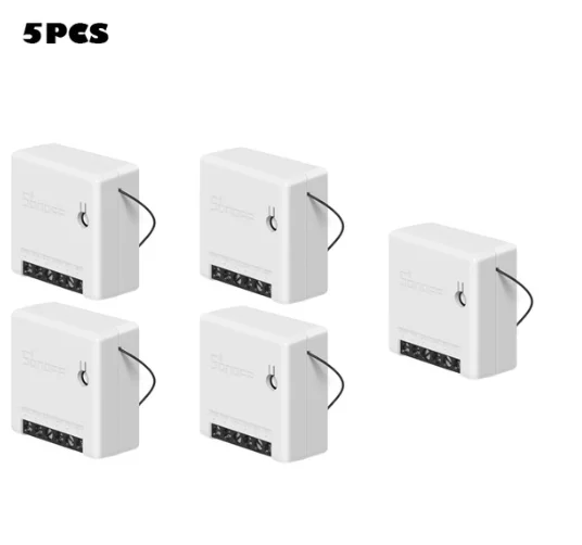 MINI 5 pcs Интеллектуальный выключатель света SONOFF экшн-камера с Wi-Fi умный переключатель дистанционного Управление двухстороннее интеллигентая(ый) переключатель «сделай сам» прибор автоматизации дистанционного Управление переключатели для Alexa Google Home - Комплект: MINI 5 pcs