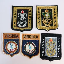 2 шт. различные Щит медали мультфильм икона вышитые железные нашивки для одежды DIY полосатая одежда пэчворк пользовательские значки