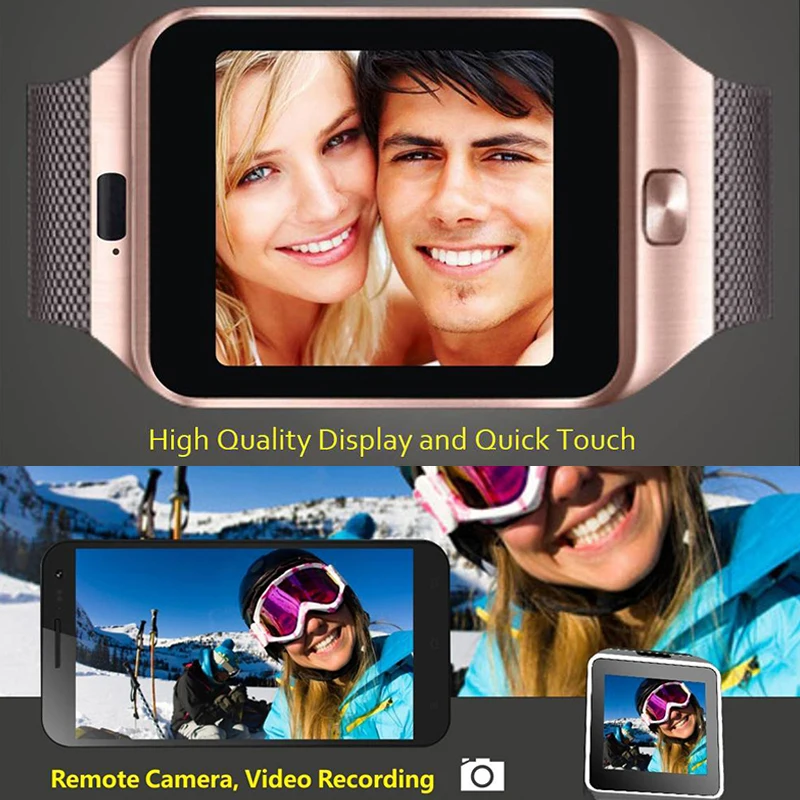 2021 para Ios Bluetooth Conectar Relógio Inteligente Atividade Rastreador tf Sim Câmera Iphone Huawei Xiaomi Telefone Android 5 sim câmera relógio inteligente 2020 para ios