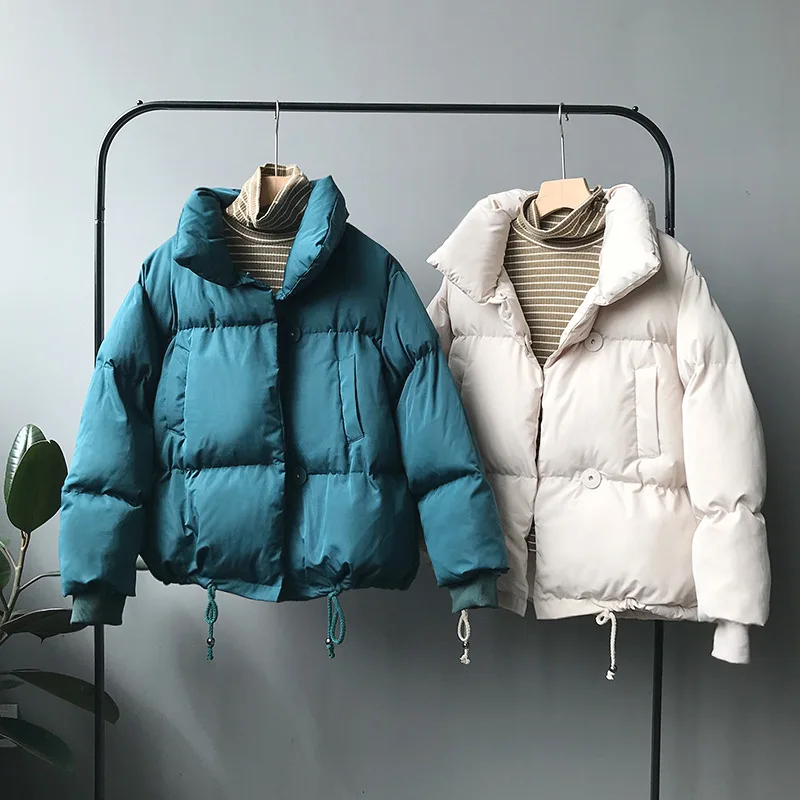 

Парка женская зимняя, с длинным рукавом, толстая, теплая, свободная, повседневная, однотонная, 2021