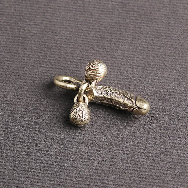 brass man penis pendant (5)
