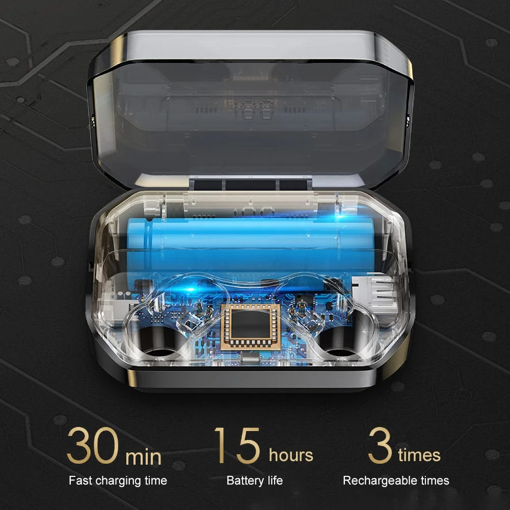 TWS Bluetooth 5 0 Earphones 2200mAh Charging Box Wireless Headphone 9D Stereo Sports Waterproof In Ear Earbuds Handsfree Headset