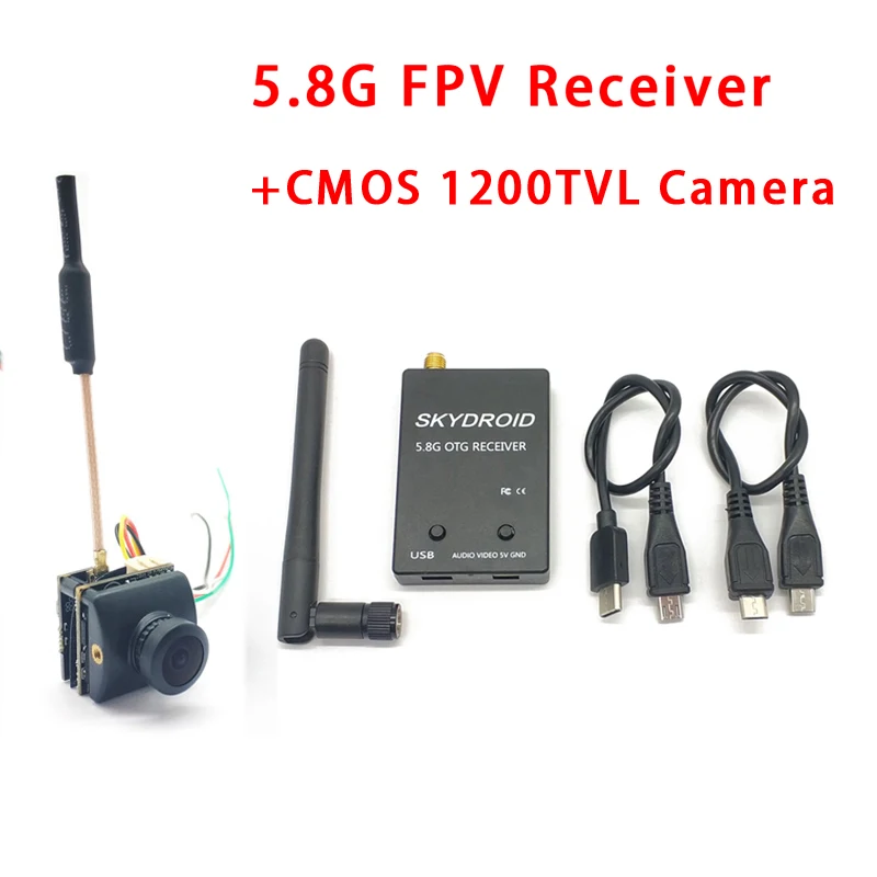 5,8G 48CH 4,3 дюймов FPV монитор 480x22 встроенный аккумулятор видео экран с Cmos 1200TVL 1/" 2,1 мм объектив PAL FPV камера для радиоуправляемого дрона - Цвет: Set  2