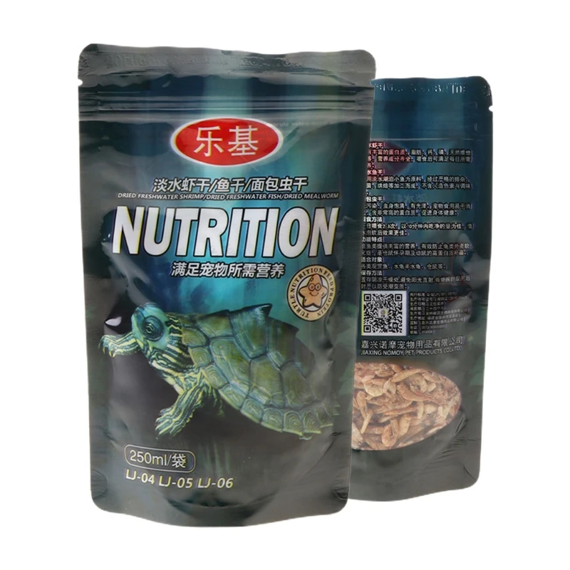 250ml/bag Shrimp Dry Feed Water Turtle Brazilian Tortoise Turtles Food