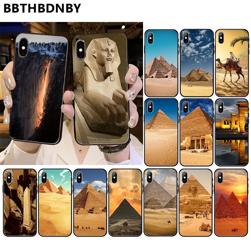 Phone Case Egyptian Pyramids Novelty Fundas Cover for iPhone 11 pro XS MAX 8 7 6 6S Plus X 5 5S SE XR case | Мобильные телефоны и