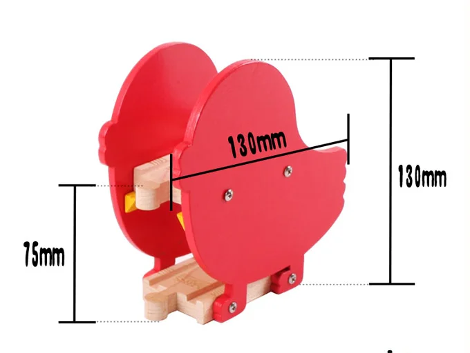 Деревянная сцена трек основа аксессуары стоп рейку изменить рельс Мост Кронштейн совместимый бренд деревянная рейка игрушки - Цвет: TTC117