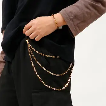 

2mm 3 Layer Stainless Steel Silver/Gold Link Chain Fashion Characteristic Waist Chain Buckle Belts