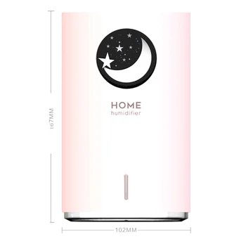 

Cold Mist Humidifier with Adjustable Fog Mode 300 Ml Water Tank for Sustainable Use 12 Hours 7 Colors LED Light Change Without W