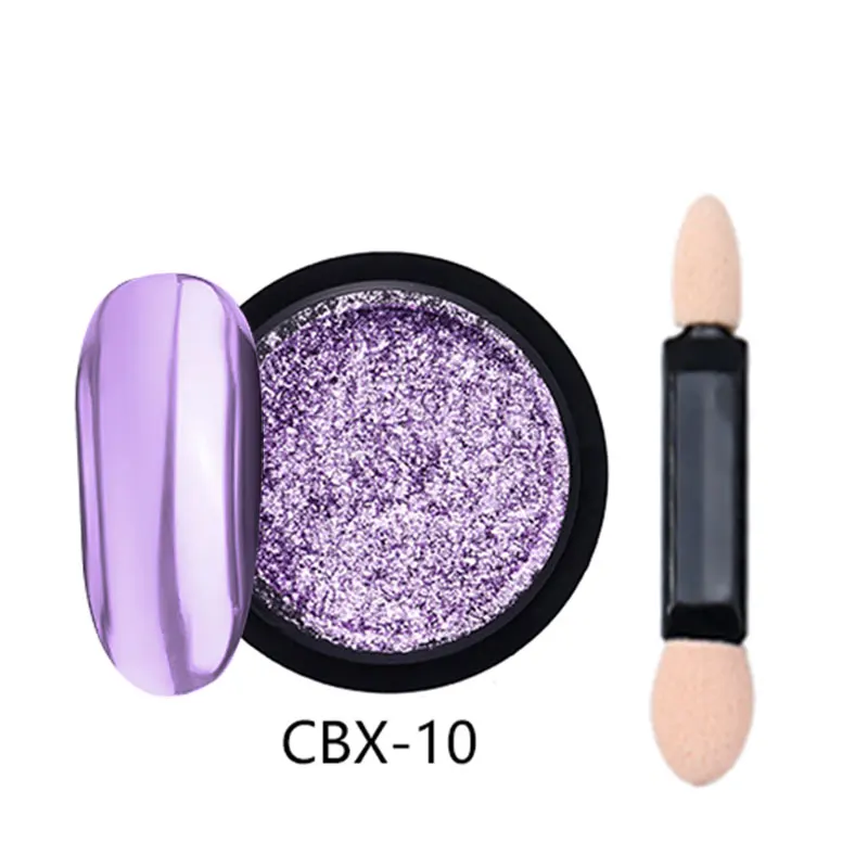 0.2g CBX10 SAVILAND Bubble Nails розовое золото зеркальный порошок «Волшебное зеркало» блеск для ногтей порошок блестки хром DIY для украшения ногтей - Цвет: 0.2g CBX10