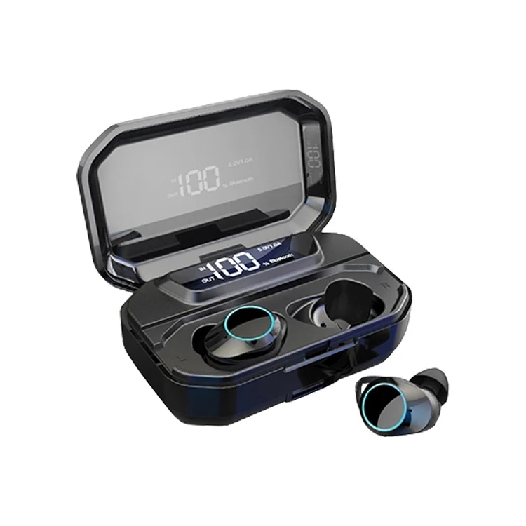 G02 TWS 5,0 Bluetooth 9D стерео наушники беспроводные наушники IPX6 водонепроницаемые наушники 3300 мАч светодиодный внешний Смарт-аккумулятор держатель телефона