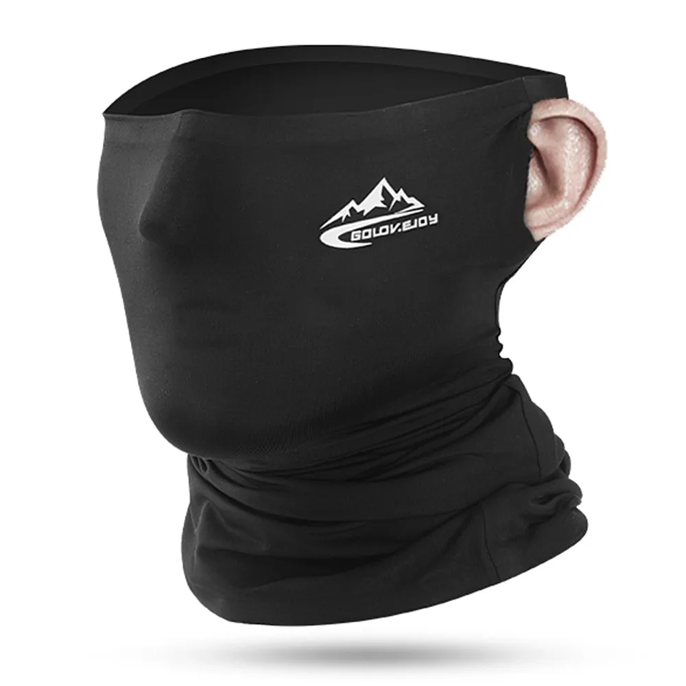 Велосипедная полумаска UPF50+ езда на шее Gaiter лед для охлаждения шелковая Шея обертывание от пыли солнечные лучи защита головные уборы для езды на велосипеде