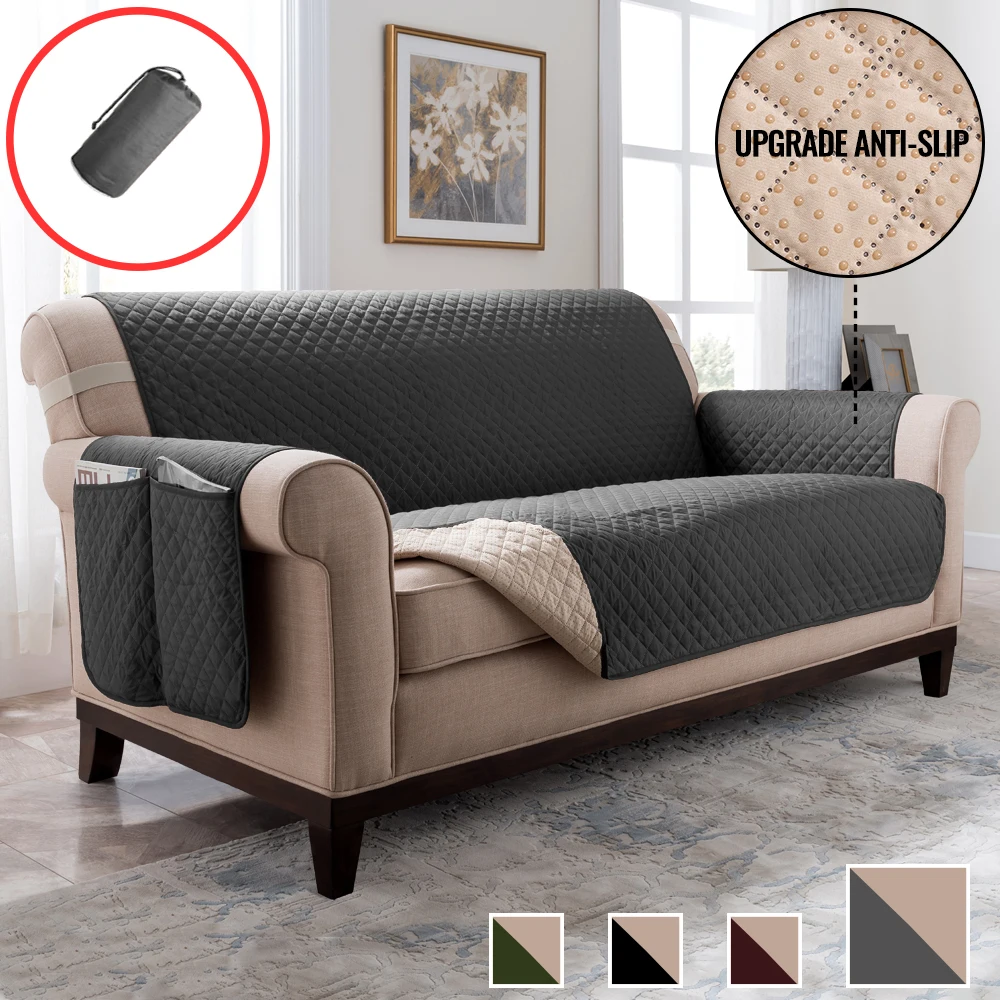 dark gray 137x193cm Откидной Чехол для дивана, противоскользящие Чехлы для дивана, для гостиной, мебель, протектор для домашних животных и детей, чехол для дивана, эластичные чехлы - Цвет: dark gray 137x193cm