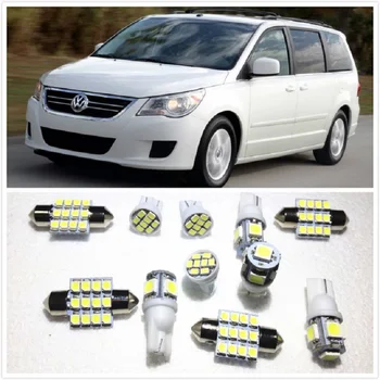 

11 set White LED Lights Interior Package 10&36mm&39 Map Dome For Volkswagen Passat CC Amarok Caddy Beetle Bora Caddy 2000-2019