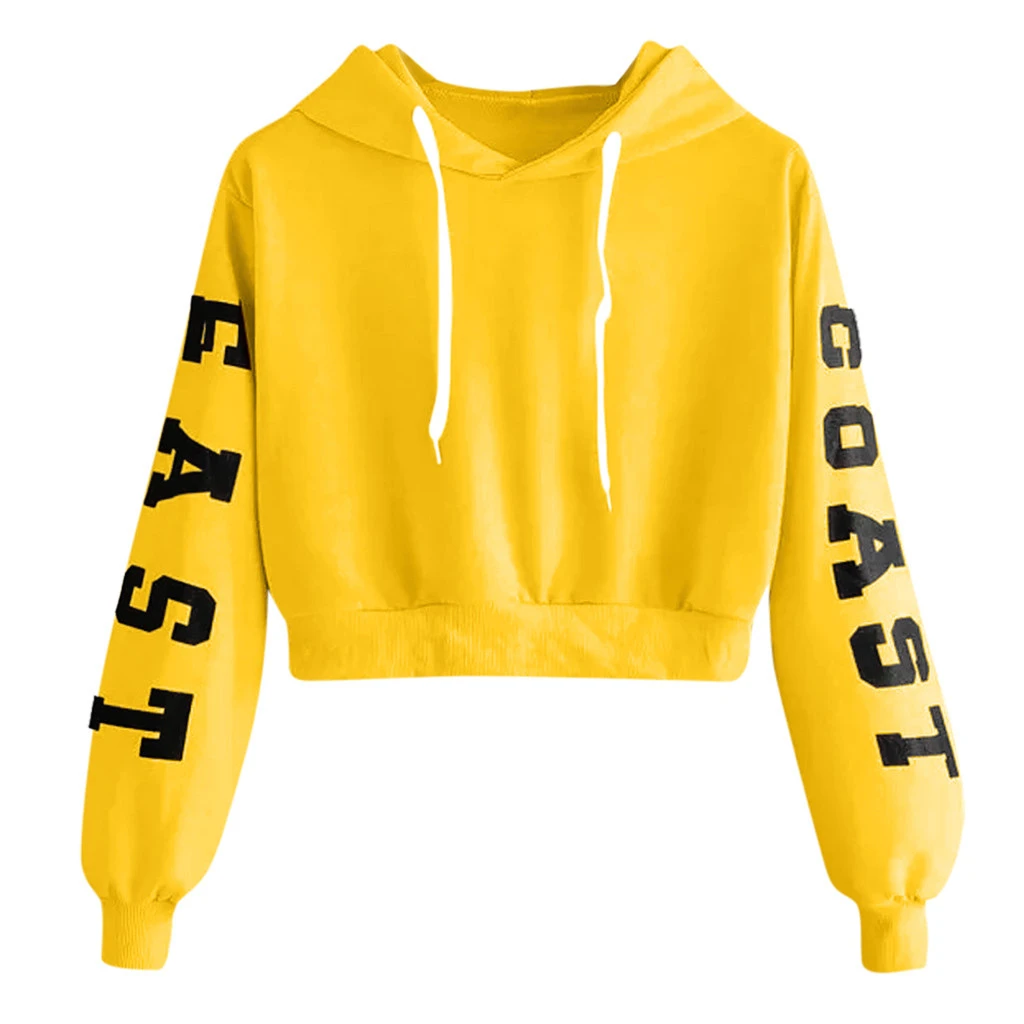 Womens Streetwear Autumn Letters Long Sleeve Hoodie Sweatshirt Spring Hoodies Female Winter Sweatshirts Girl Ladies 809