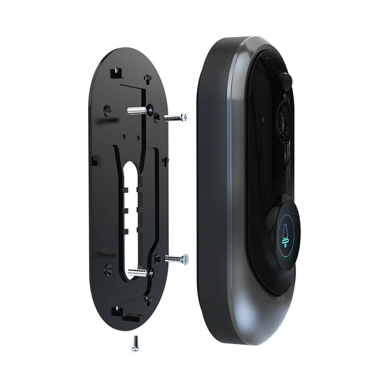 FFYY-720P Smart Wifi Doorbell Visual Camera Video Intercom Security 166 Degree Pir Motion Detection With Dingdong Receiver(Eu Pl
