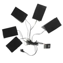 1 комплект 8 Вт электрические прокладки Термоодежда с подогревом Мобильная куртка согревающие шестерни для Diy с подогревом одежда USB низкое напряжение 5 В