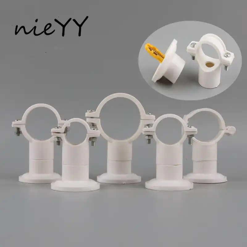 PVC water pipe hanger pipe clamp wire pipe clamp plate type base clamp 20mm 25mm 32mm 40mm water