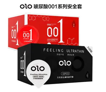 

10PCS Condom Ultra-thin 0.01 Hyaluronic Acid Safety Male Sex Special-purpose Long-lasting Student Liquid Trumpet Female