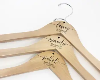 

Personalized hanger, carved hanger, wedding hanger, bridal hanger, bridal hanger, custom hanger bridesmaid hanger