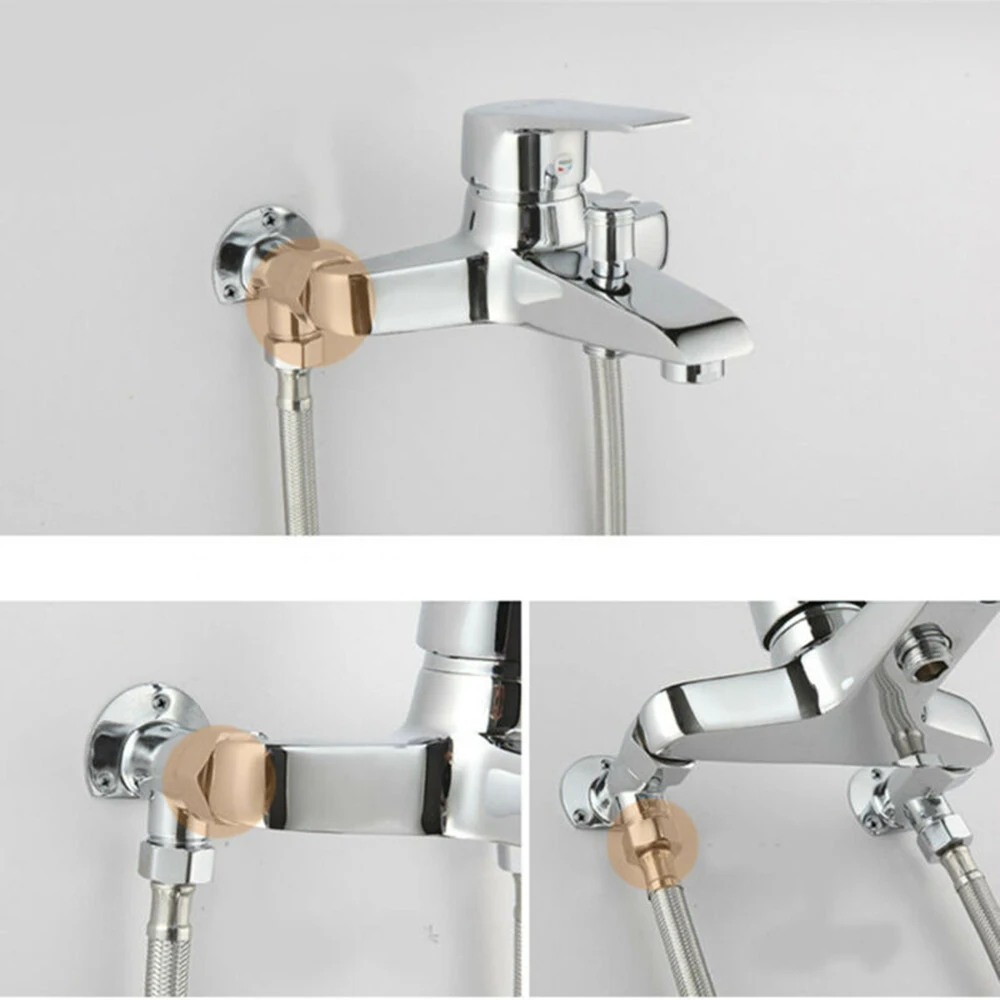 ROZBATH 1529BK (3008BK Matte Black Exposed Piping Back Plate Mounting