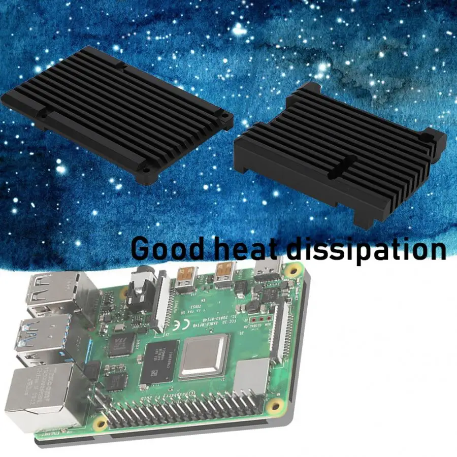 CNC алюминиевый сплав чехол Защитный корпус без вентилятора для Raspberry Pi 4B