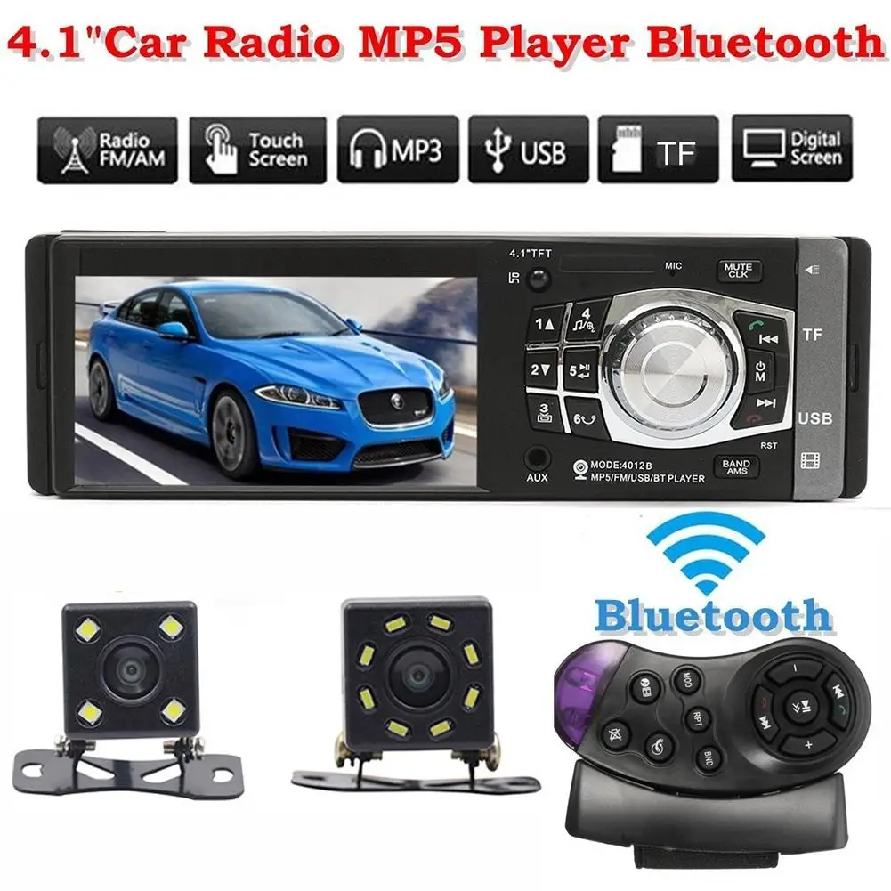 Автомагнитолы 4012B 1Din Автомагнитола " HD Авторадио мультимедийный плеер сенсорный экран Автомагнитола MP5 Bluetooth USB TF FM камера