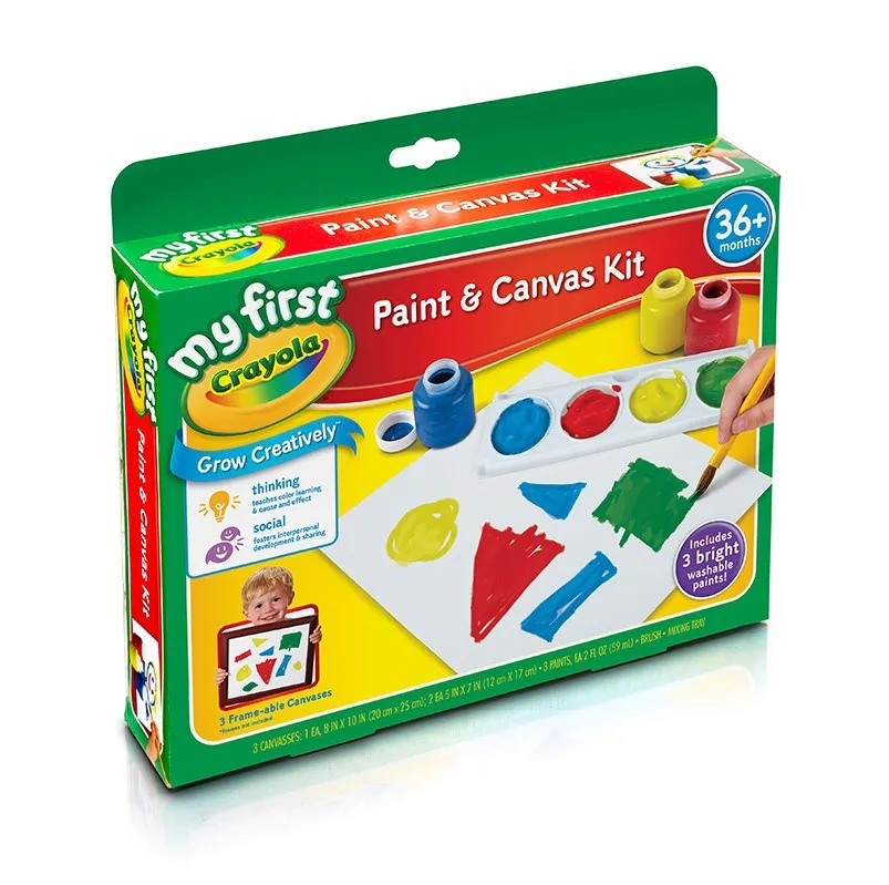 

Crayola CHILDREN'S SERIES-Washing Pigment And Canvas Set Painted Tool 81-1362