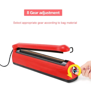 

Portable Mini Food Bag Heat Sealer Hand Pressure Sealing Machine Handheld Mini Fresh Bag Sealer QP2